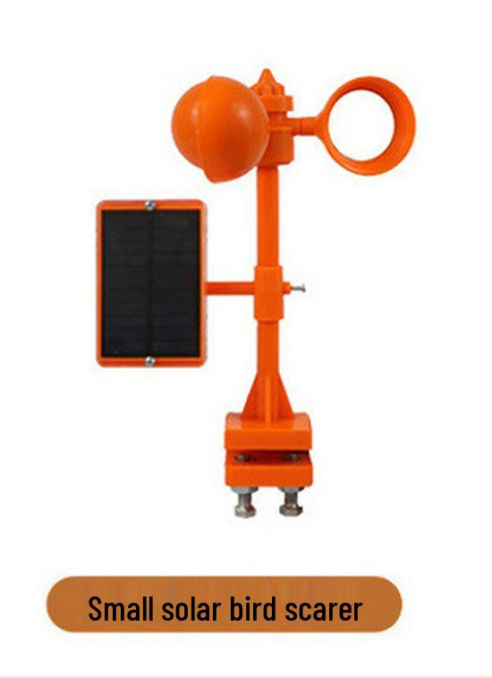Solar-Powered Bird Repellent: Reflective Pinwheel with Smart Voice and Anti-Bird Spikes for Outdoor Use