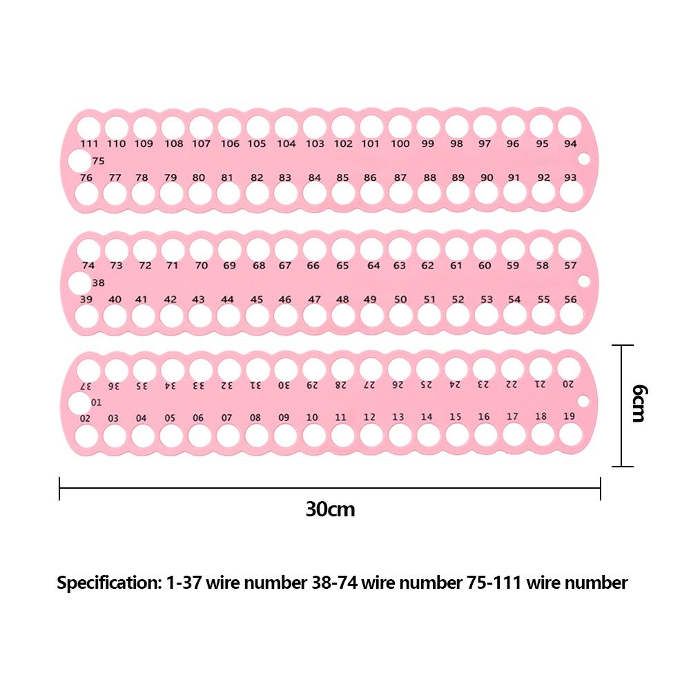 3pcs Embroidery Floss Organizer PC 37-Hole Cross Stitch Row Line Board Cross Stitch Thread Holder for Sewing Needlework Knitting