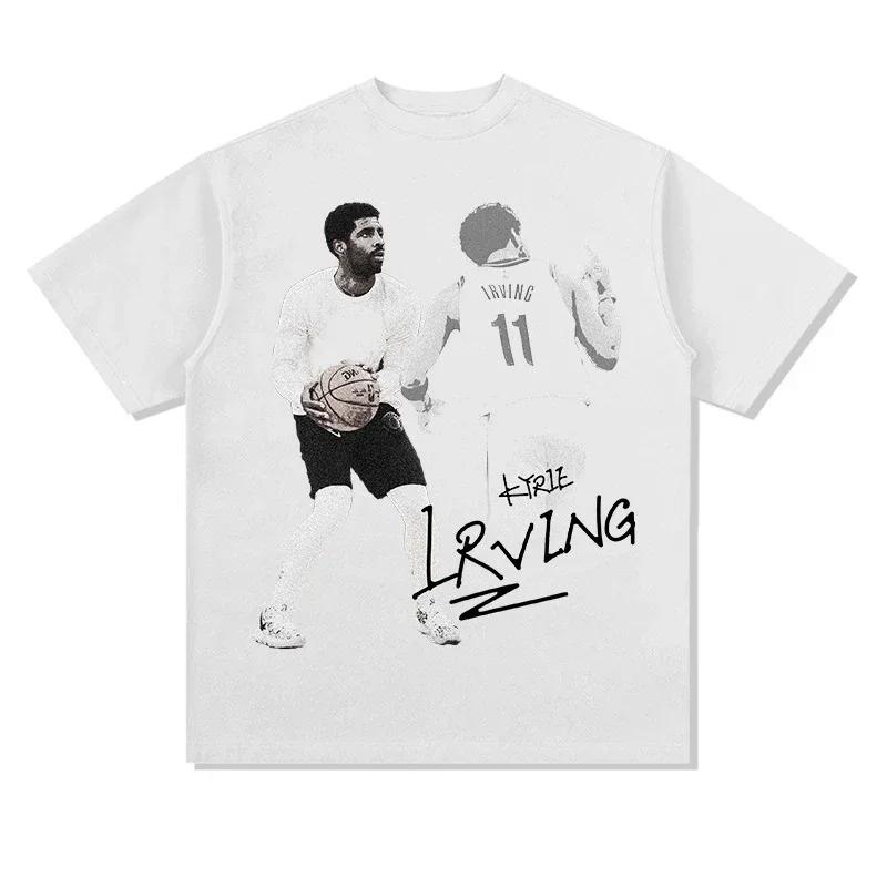 ZX TEE NBA star portrait short sleeved T-shirt  Printed Short Sleeve T-shirt Men Distress American Women Tshirt 2025
