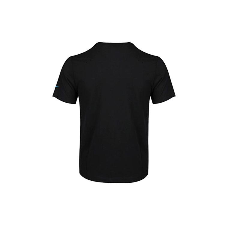 Nike T Shirts Men's Black Crew Neck Moderate Straight Fit CV4870-010