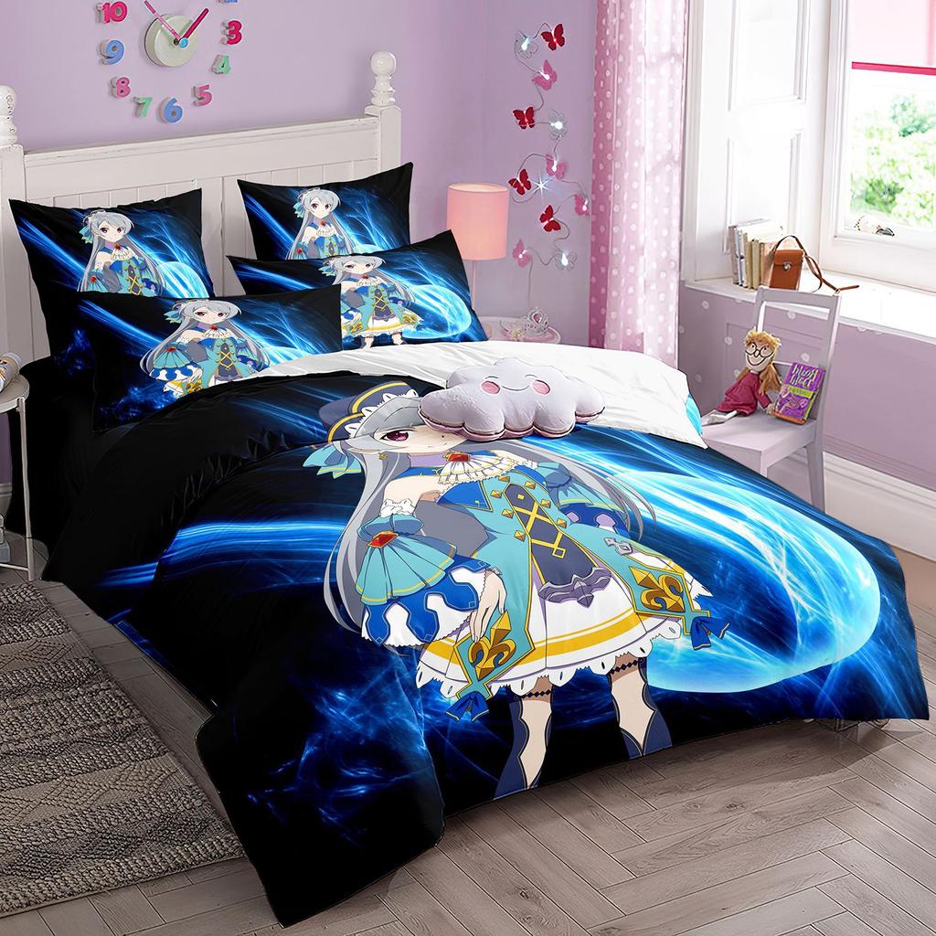 Cartoon Sword Art Online Bedding Sets,Japanese Anime Art Online Duvet Cover Pillowcase For Teenagers And Children Bedroom Decora