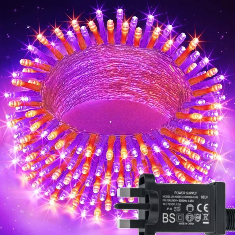 Led 200 20m With 8 Lighting Modes Halloween Decoration Hanging String Light