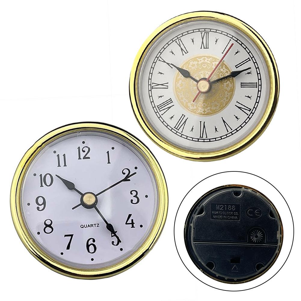 Customizable Clock Aluminum Face Clock 65MM Clock Versatile Design 7# Battery Required Black Rubber Ring Elegant Accessory