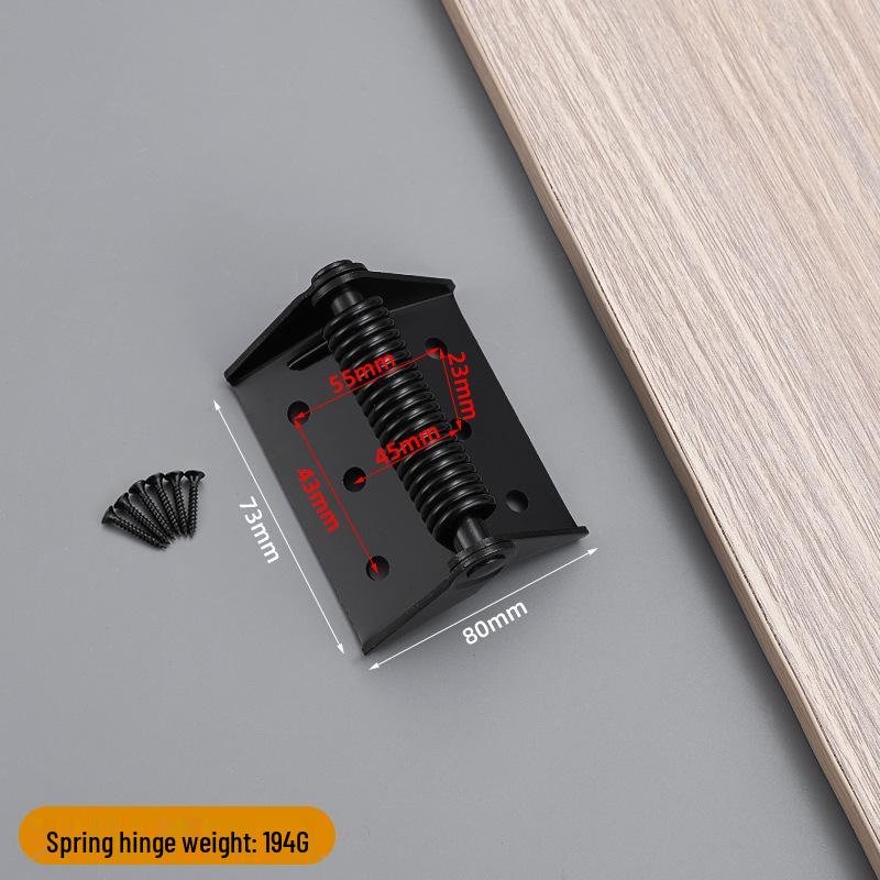 Automatic Closing Spring Hinge for Cabinet Doors – Heavy-Duty Load-Bearing Rebound Hinge
