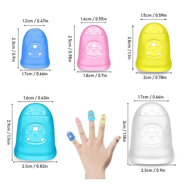 Left-Hand Guitar Finger Sleeves for Fish Glue Page-Turning & Playing Cots