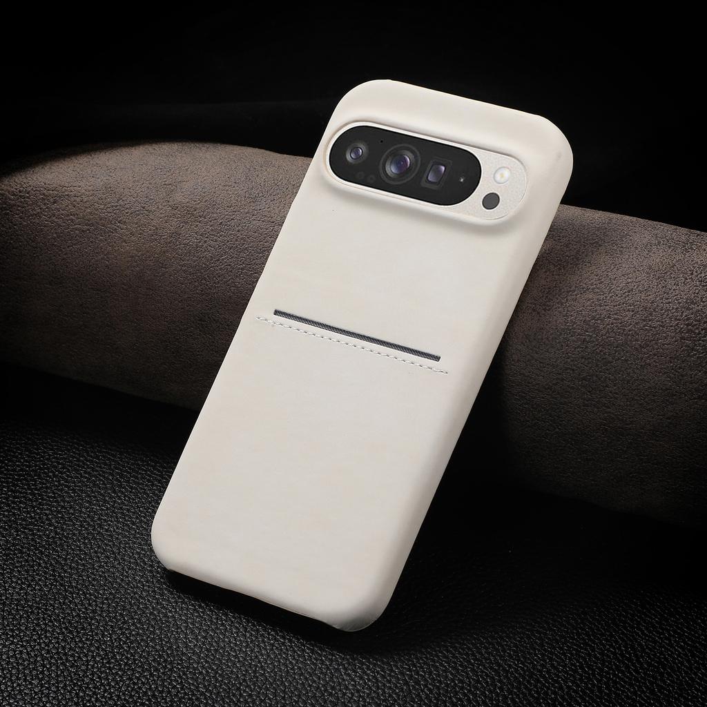 Applicable to Google 9Pro mobile phone case S25Ultra skin-feeling sheepskin matte insert card anti-drop case Google 8A solid color