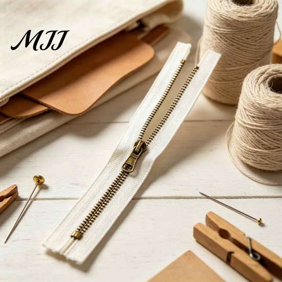 Non Separating Zipper 20Pcs Retro Bronze Closed-End Set, Heavy Duty Metal Y-Teeth Sewing Tape Replacement, for DIY Handbags Pockets Set