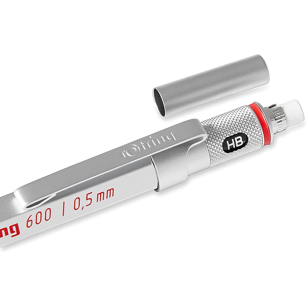 Rotling Mechanical Pencil Rotling 600 0.5mm Silver 1904-445 [Genuine Japanese]