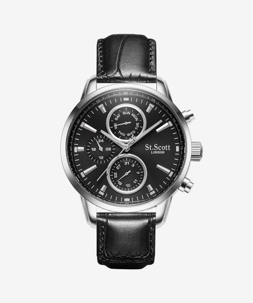 

[MILTON M] MILTON M Men s Leather Watch M38.10G01.L ST2102L-SLL