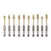 Compact Case Bits Carbide Burr Set 10 Unique Shapes 6.35 Mm Shank Easy Transport Storage Metal Working Accessory