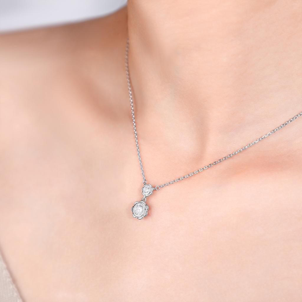 Colar com Pingente de Estrela Sol Tassel em Prata de Lei 925 Corrente Leve de Luxo para Clavícula Acessórios Colar de Prata