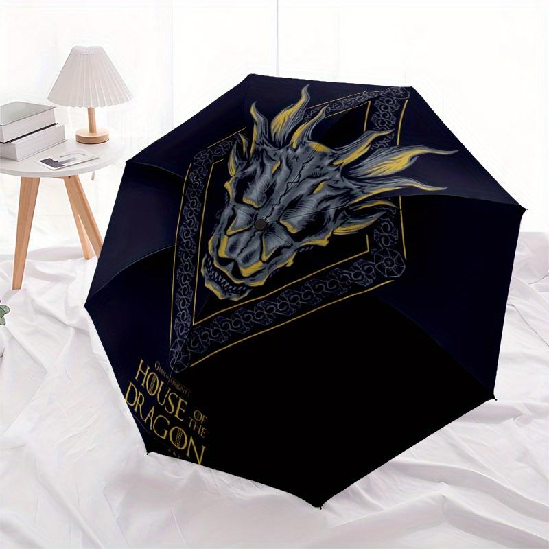 1pc Game of Thrones Windproof Automatic Umbrella, Lightweight for Women/Men, Perfect Christmas Gift a0811267