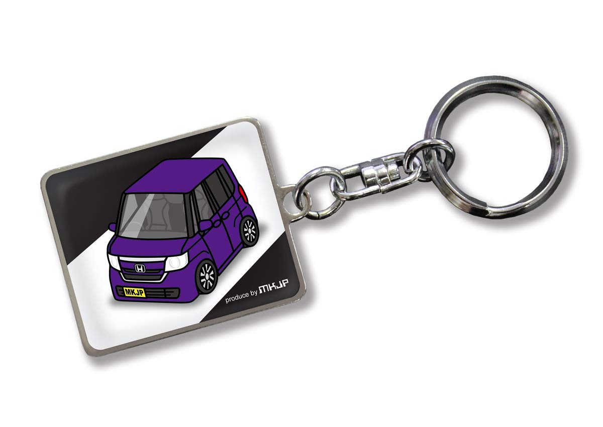 

MKJP Custom Keychain Honda JF3 Black Car Purple N-BOX Base Color фиолетовый