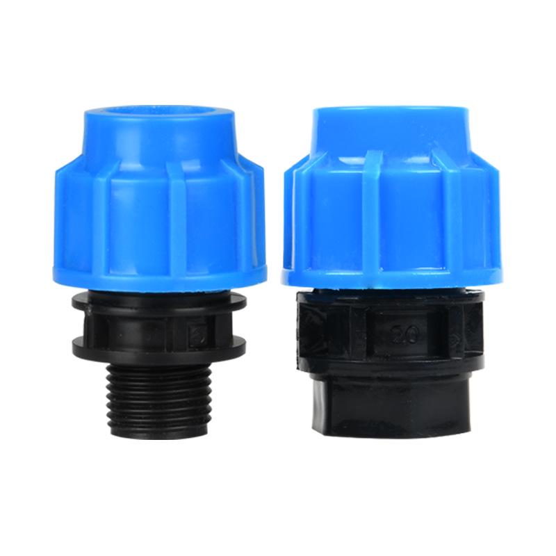 Brand New Thickened PE Pipe Fittings - Quick Connect Water Pipe Union (4 & 6 Points, 25 Internal/External Thread)