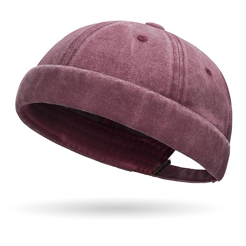 Retro Used Look Colorblock Dome Hut - Unisex Hip Hop Stil