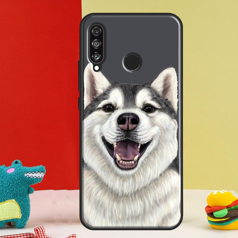 Siberian Husky Sled Dog For Huawei P30 Pro P60 P50 P20 P40 P Smart Nova 9 5T Honor Magic 5 Lite X8 X9 a 50 70 Case