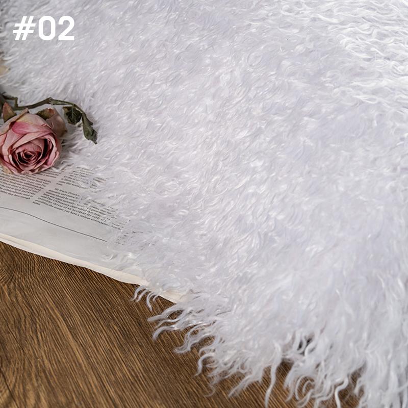 50*170cm High-grade 6cm Long Hair Cashmere Fabric Lamb Curly Imitation Tan Sheep Wool Plush Fabric DIY Clothing Dolls Cosplay