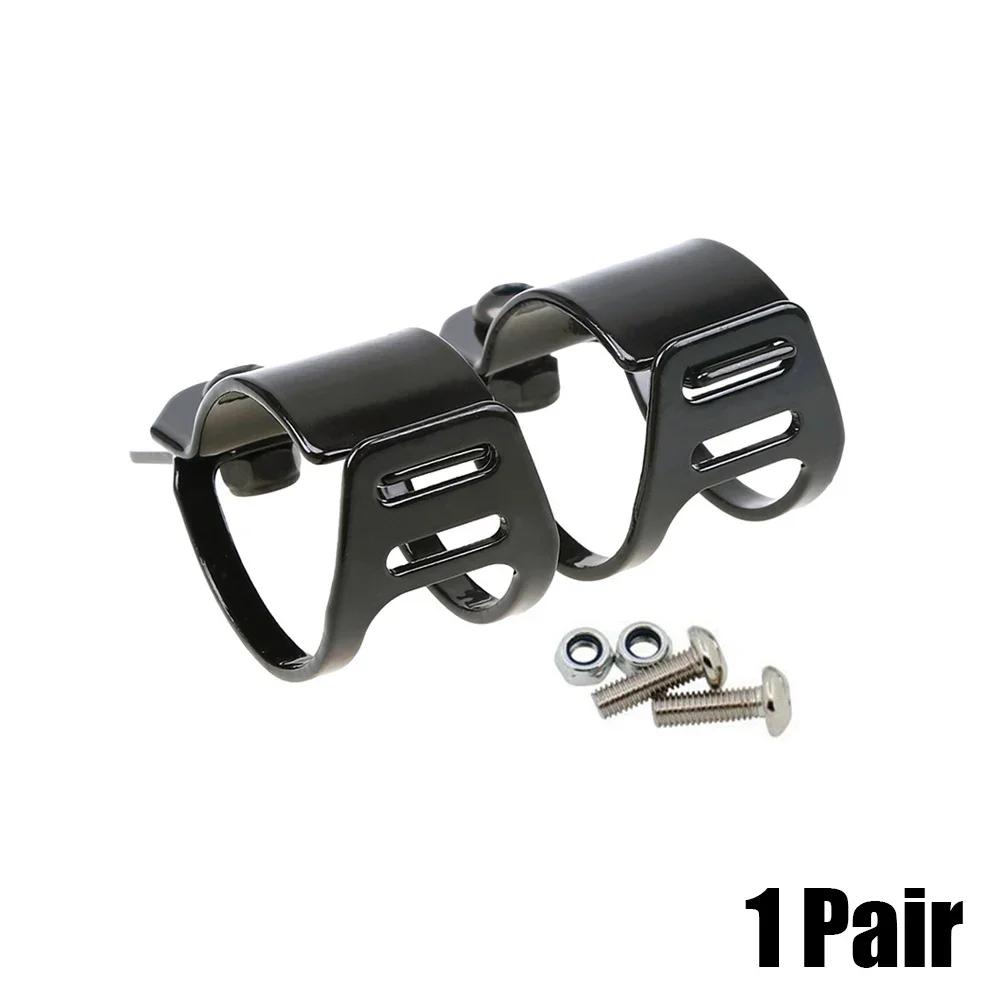 2x Accessoires de Moto Phare de Moto Universel 27-36mm Tube de Fourche Lampe Support Fixe Indicateur de Direction Supports de Fixation