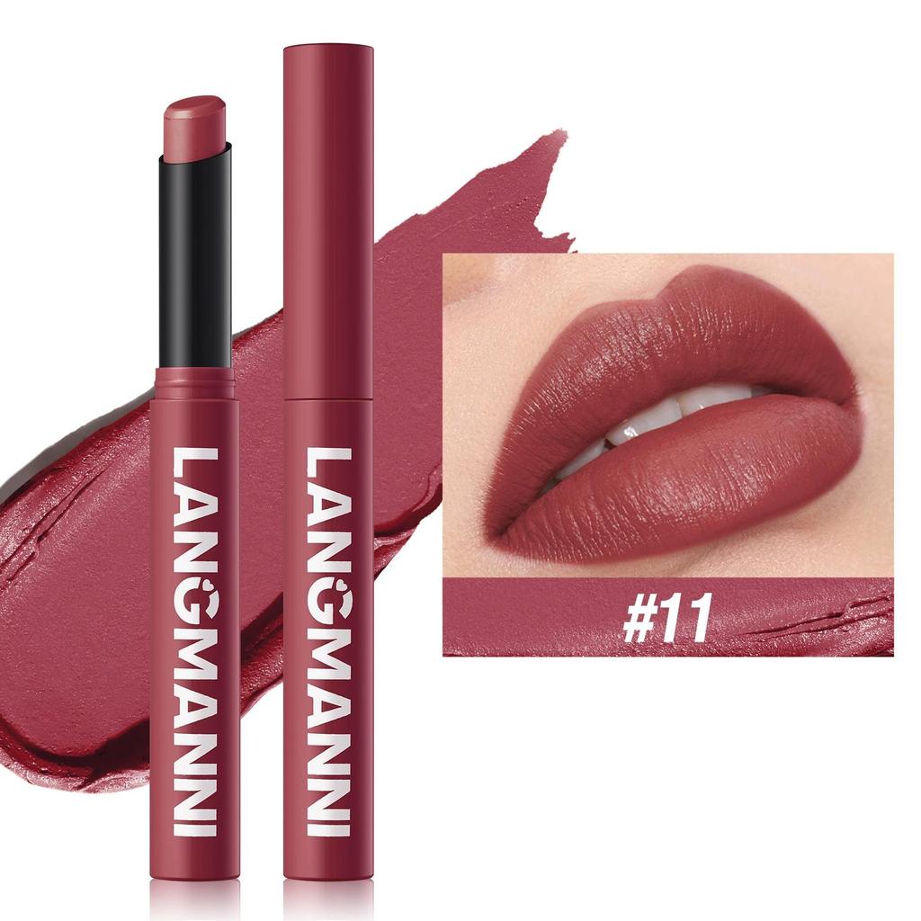 1PC Matte Lipstick Easy To Color Lipstick Pen Long-lasting Easy To Color Moisturizing Lipstick Natural Moisturizing Moisturizing Lipstick