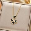 Exquisite 18K Gold-Plated Titanium Steel Necklace - Women's Clavicle Chain Jewelry, Fade-Resistant