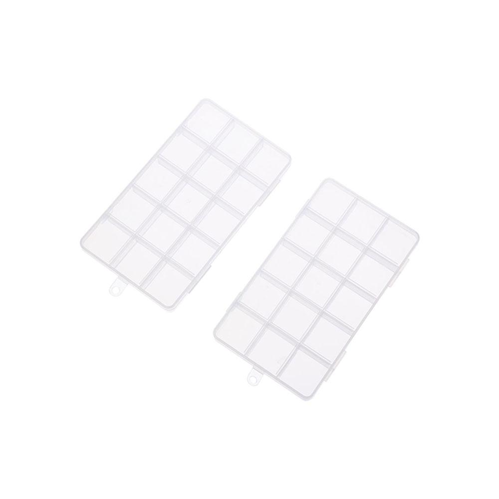 Multiple Grid Boxes Square Transparent Plastic Storage Box Home Storage Products