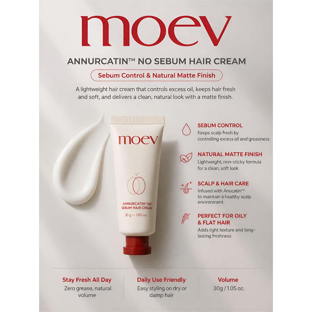 Moev Anucatin No Sebum Hair Cream 30g