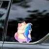 Cartoon Cat Self-Adhesive Paper Stickers Waterproof Decals for Car Bedside Wall Glass Window Refrigerator HE479