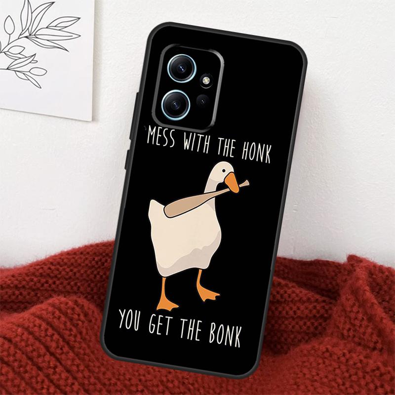 Duck Goose Honk Bonk Funny Meme Case For Xiaomi Redmi Note 13 10 11 12 14 15 Pro Plus Cover For Redmi 15 15C 14C 10C 12C 13C