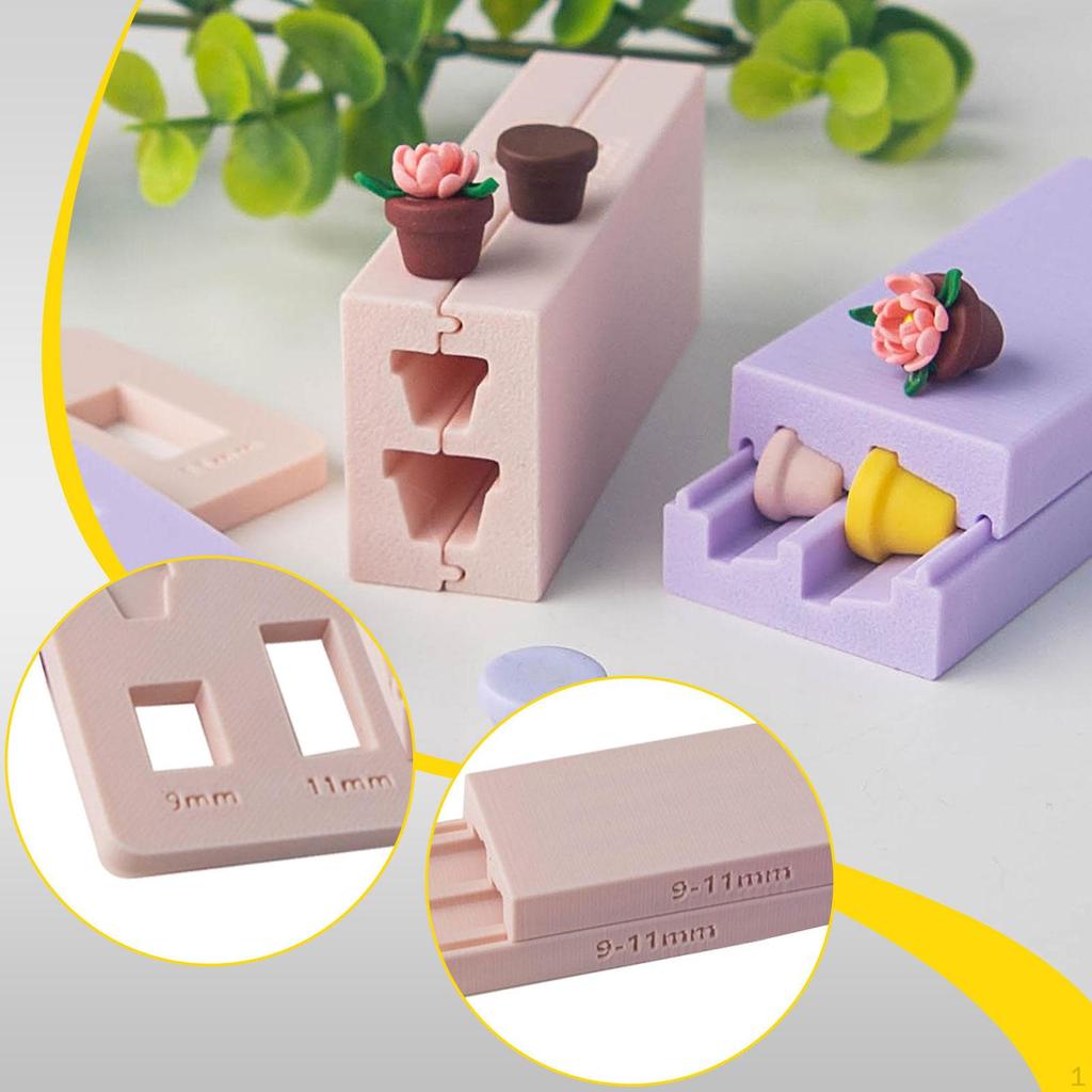 9mm 11mm Two Size Clay Flower Pot Former Set Shaping Tool for Projects, Lightweight with