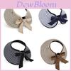 Summer Straw Wide Brim Hat For Women With Breathable Sun Protection Casual Outdoor Fashion