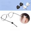 1 Pair Soft Round Bear Ears Eyeglass Holders - Non-slip Silicone Ear Hooks for Kids, Anti-fall Fixation Covers