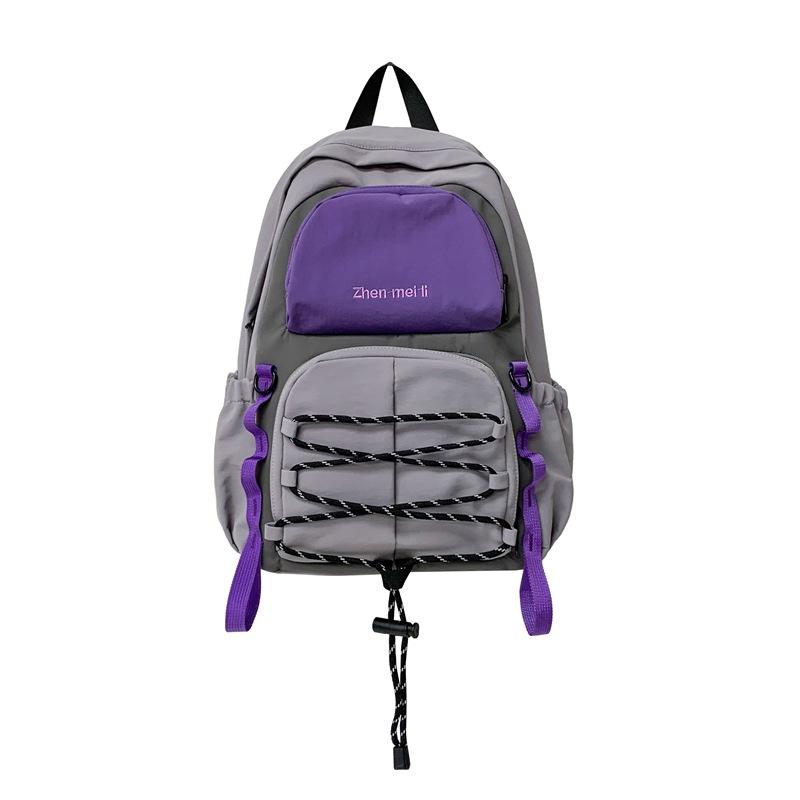 Schoolbag New Schoolbag Outdoor Travel Backpack Travel Large Capacity Lightweight Simple Fashion Women's Leisure Backpack