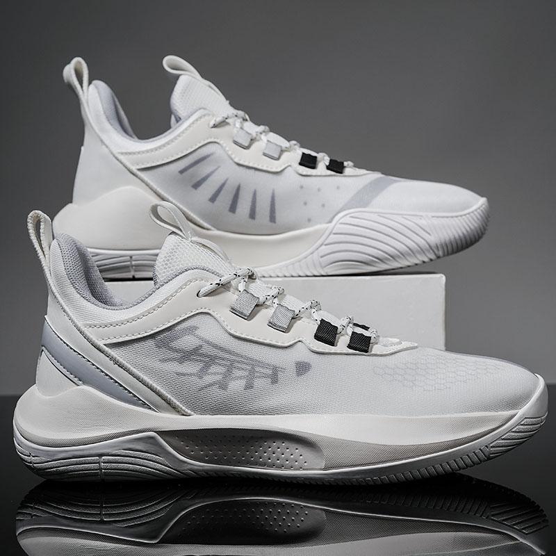 High-quality Basketball Shoes Brand Design Sports Training Shoes Outdoor Sneakers Men Mesh Wear Resistant Non-slip Cushioning