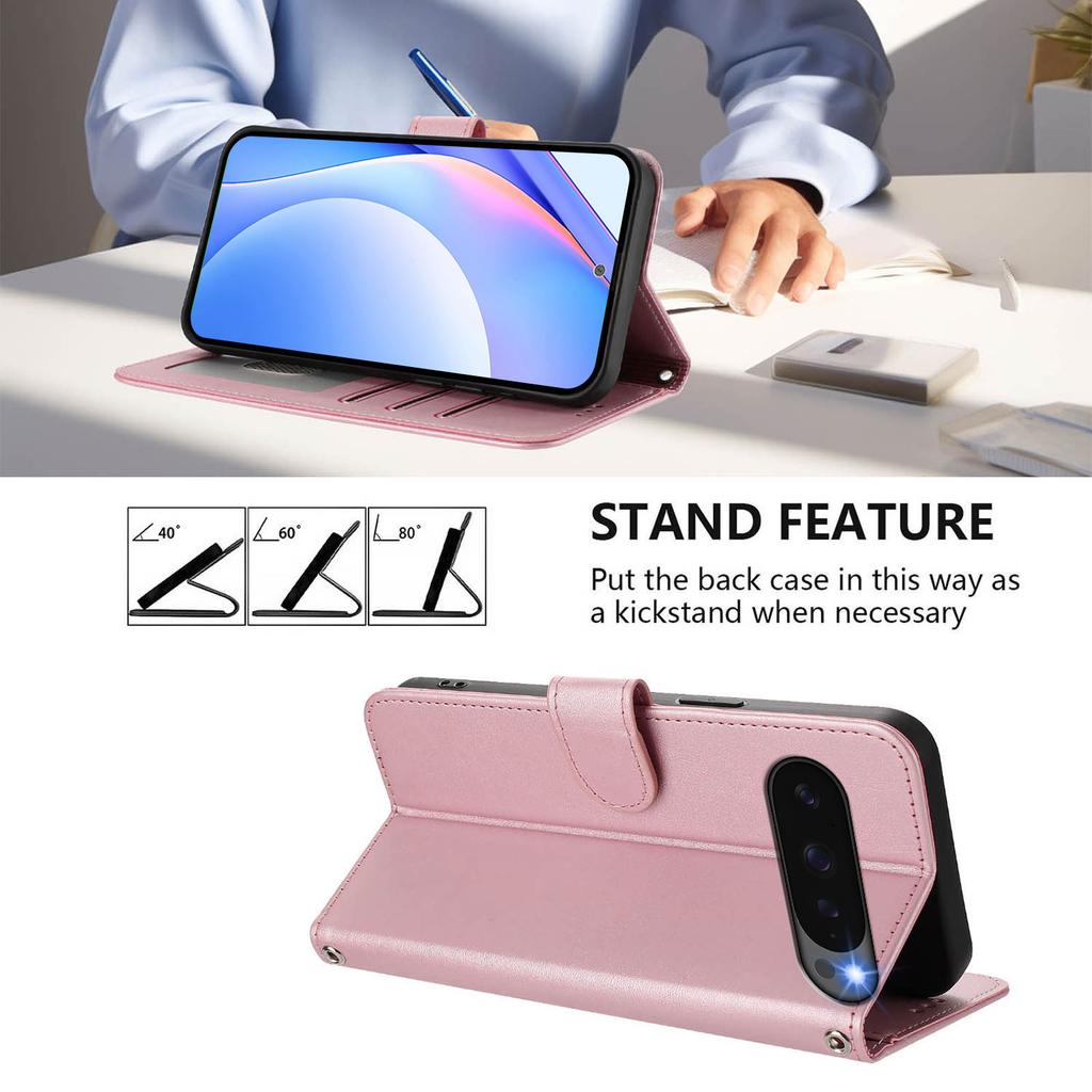 Magnetic Flip Phone Case for Google Pixel 9 10 Pro XL pixel 9A 8 7 6 9 Pro 8A 7A 6A 4A 5 XL Leather Book Case Panda Wallet Cover