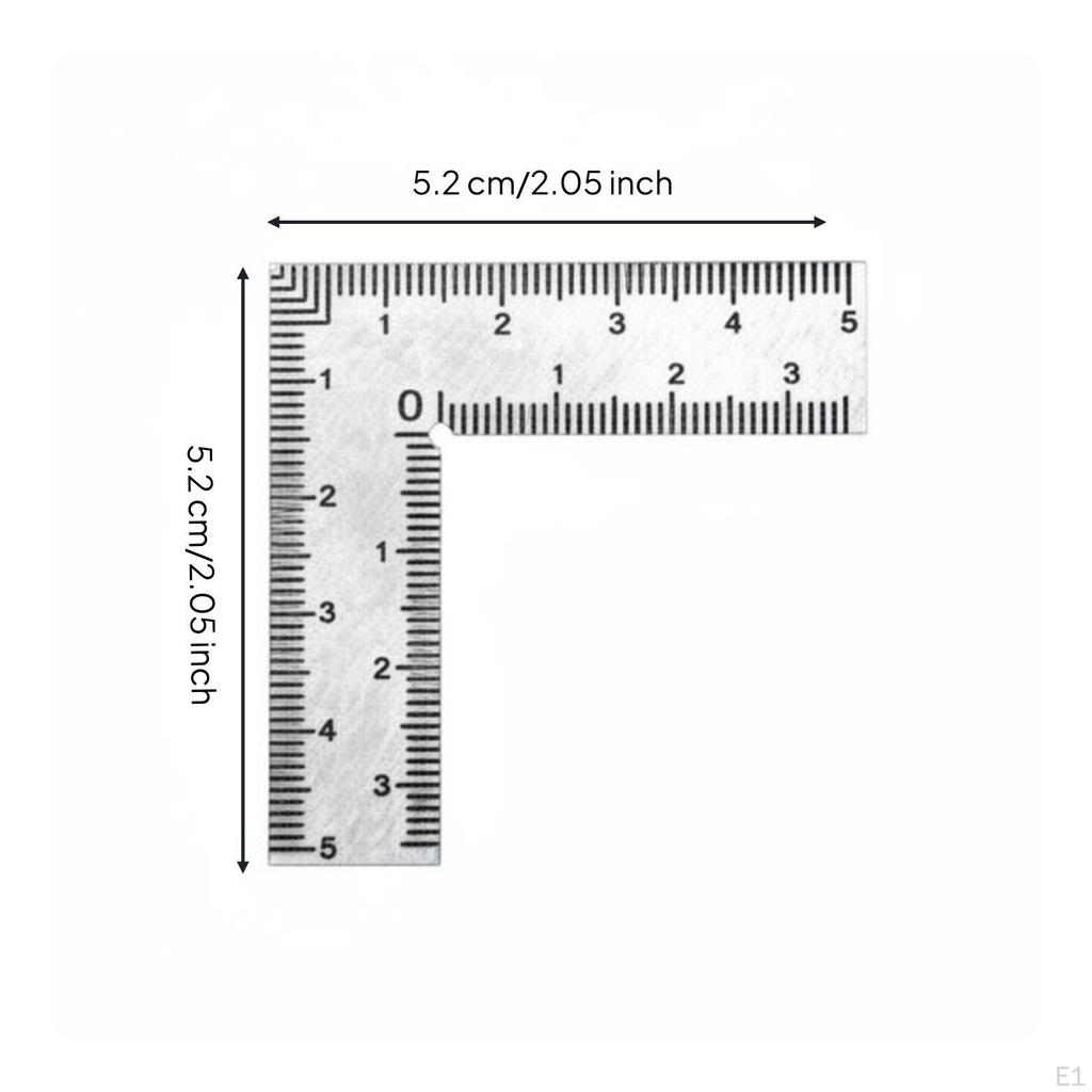 Right Angles Ruler Thickened Carpentry Square Steel for Woodworkers, Carpenters,