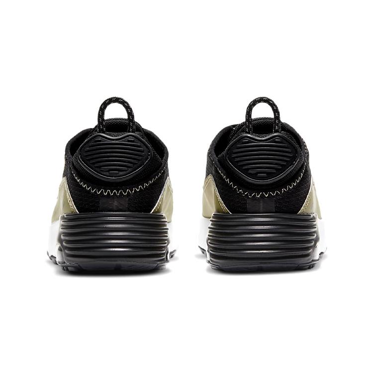 New Nike Air Max 2090 Low Top Kids Lifestyle Shoes Black Gold Children Aged 3 7 Years Old CU2093-006