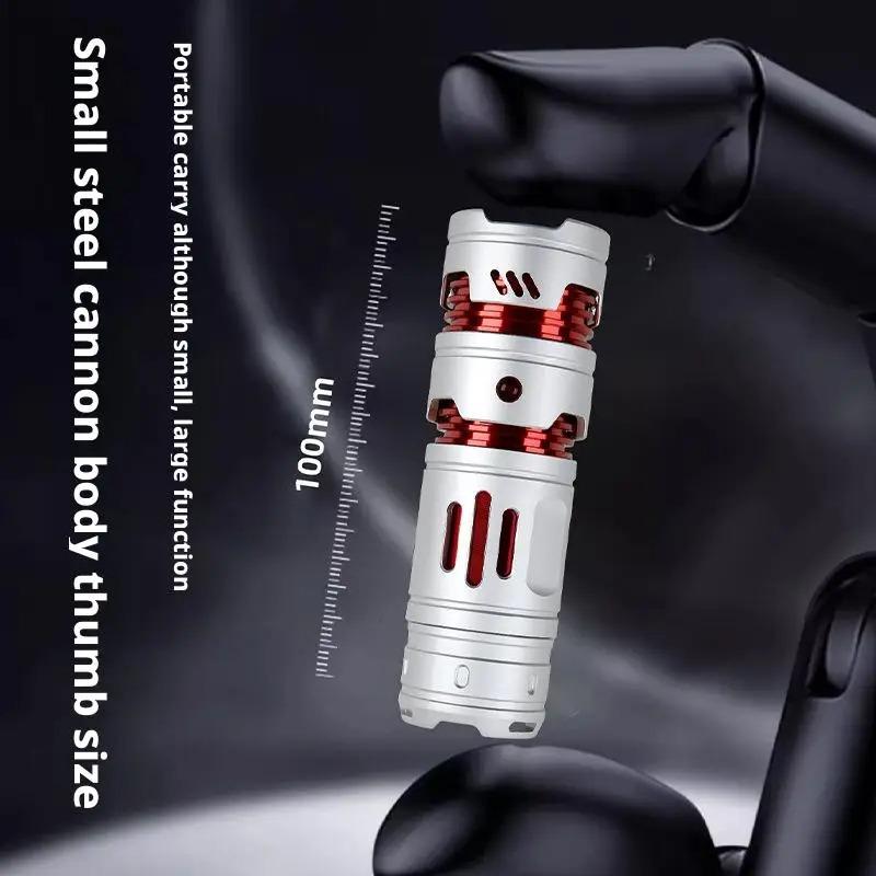 Mini EDC Flashlight Rechargeable Pocket Torch Light Outdoor Camping Fishing Hiking Self Defense Emergency Keychain Flashlights