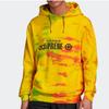 Adidas Originals Logo Print Tie-Dye Hoodie Loose Casual Daily Tops Men Yellow GD6002