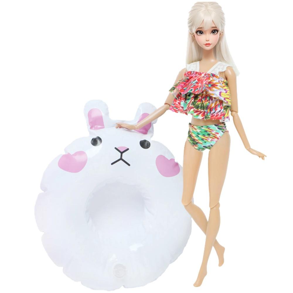 

Мода Плавательный спасательный круг Спасательный пояс Поплавок Кольцо для бассейна Буй + Купальники Бикини Пляжные аксессуары Одежда для куклы 1/6 Детские игрушки для купания