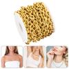 Versatile Stainless Steel Rolo Chain Bulk Jewelry Making Components for Men and Women Necklace Creations Supplies