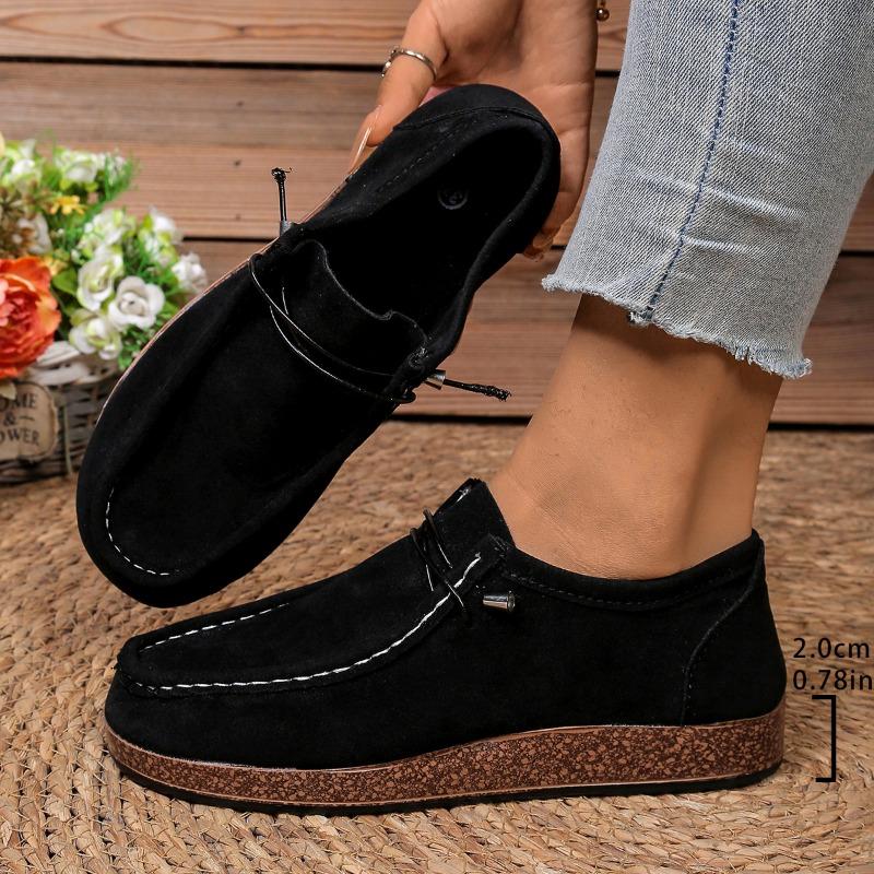 Women's New Large Size Women's Single Shoes New European and American Flat Women's Shoes One Step Casual Sports Shoes
