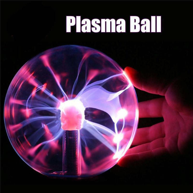 Glass Magic Plasma Ball Light Large Table Lights Sphere Night Lamp Touch Us