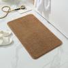 Non Slip Bath Mat Water Absorbent Soft Microfiber Shaggy Mat Thick Plush Bathroom Rug for Home or Hotel Machine Washable