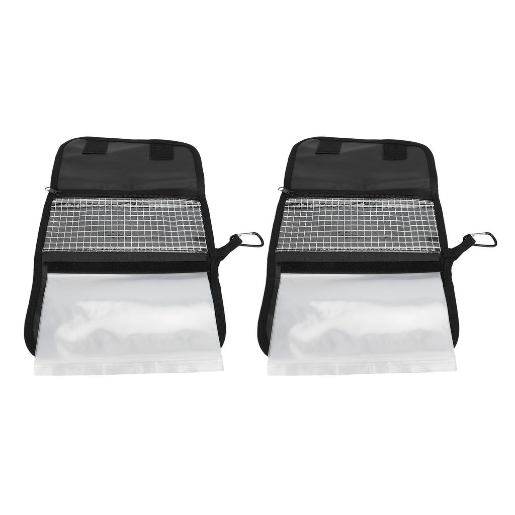 2PCS Soft Lure Storage Bag PVC Water Proof Removable Soft Bait Binder Fishing Tackle Organizer Case for Outdoor Fishing