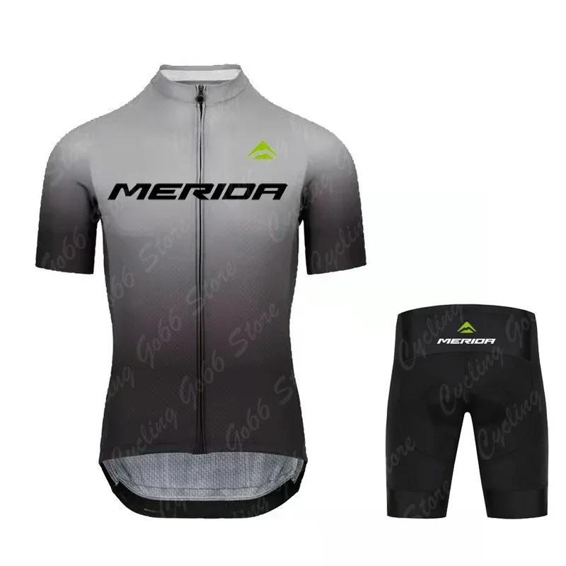 2026 Summer Breathable Cycling Suit Set Maillot Cycling Clothing Road Bike Suit Mountain Bicycle Shirt Bib Shorts MTB Ropa Merida