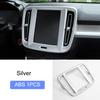 For volvo XC40 C40 EX40 2019-2025 Car Styling Interior Accessories Central Console Decoration Frame Cover Trim Silver Sticker