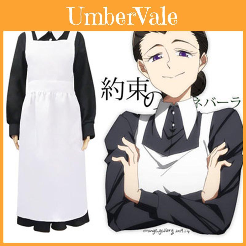 Robe de Maid Élégante Isabella The Promised Neverland Tenue Pour Événements Cosplay Époustouflants