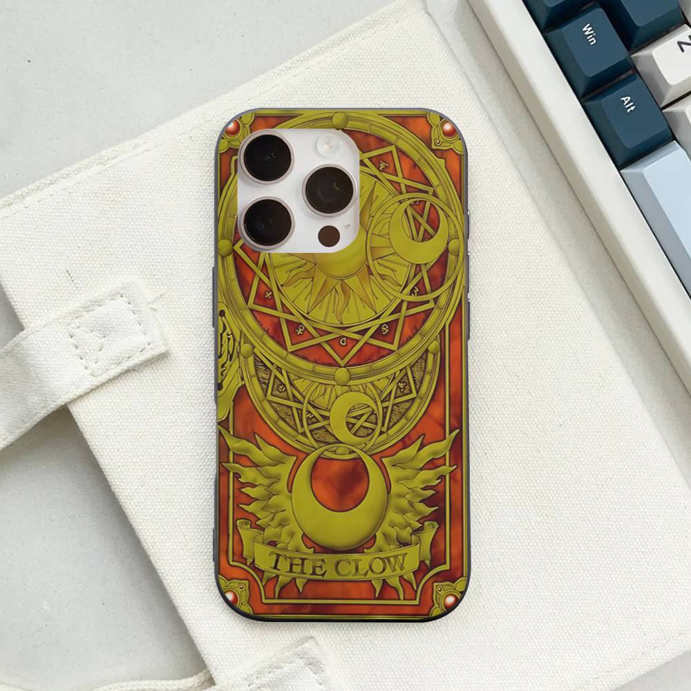 Anime C-CardcaptorS S-Sakura For IPhone 17 16 15 14 13 12 11 Pro Max Plus Pro Corrugated Shockproof Matte Phone Cover