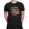 Terrifier Horror Films Newest TShirt for Men Clown Cafe Round Neck Pure Cotton T Shirt Personalize Gift Clothes OutdoorWear