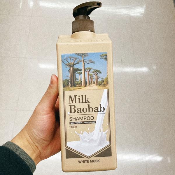 Milk Baobab Shampoo White Musk Scent 1000ml One thing